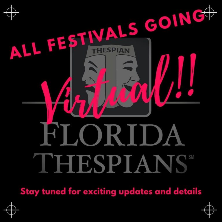 ALL FESTIVALS WILL BE VIRTUAL! District 8 Thespians